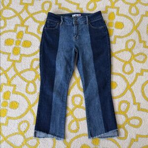 Cabi Hi-Lo Crop Jean. Sz 10